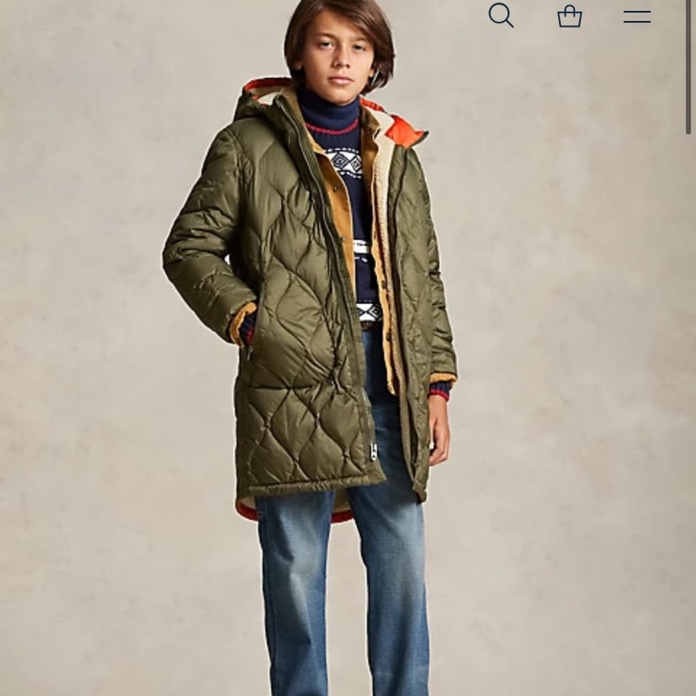Polo Ralph Lauren water-repellent Down jacket. 12-14 yrs